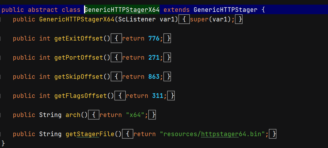 GenericHTTPStagerX64类定义