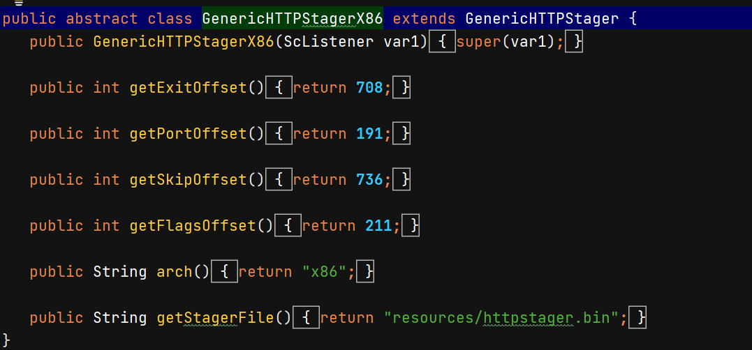 GenericHTTPStagerX86定义